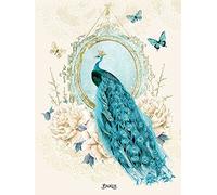 Art Group Stampa su Tela Wendy Paula Patterson Peacock, Cotone, Multicolore, 1.80 x 30.00 x 40.00 cm