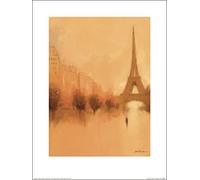 Art Group Stranger a Parigi Jon Barker-Stampa Artistica, 30 x 40 cm, Carta, Multicolore, 30 x 40 x 1.3 cm