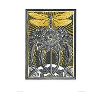 Art Group The Amanda Colville (Libellula e Denti di Leone), Stampa Artistica, 60 x 80 cm, Carta, Multicolore, 60 x 80 x 1,3 cm