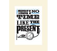 Art Group The asintended (No Time Like The Present) - Stampa montata 30 x 40 cm, Carta, Multicolore, 30 x 40 x 1,3 cm