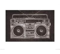 Art Group The Barry Goodman (Ghetto Blaster) - Stampa Artistica 60 x 80 cm, Carta, Multicolore, 60 x 80 x 1,3 cm
