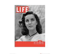 Art Group The Cover-Elizabeth Taylor Time Life Stampa Artistica, Carta, Multicolore, 60 x 80 x 1,3 cm