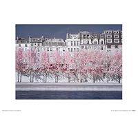 Art Group The David Clapp (River Seine Infrared, Parigi) - Stampa Artistica 30 x 40 cm, Carta, Multicolore, 30 x 40 x 1,3 cm