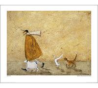 Art Group The Ernest, Doris, Horace And Stripes Sam Toft Stampa Artistica, Carta, Multicolore, 40 x 50 x 1,3 cm