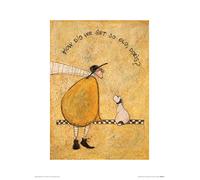 Art Group The How Did We Get So Old, Doris Sam Toft - Stampa artistica in carta, multicolore, 30 x 40 x 1,3 cm