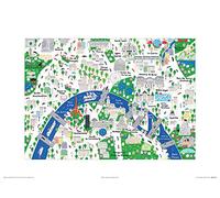 Art Group The Jamie Malone (Parigi) Stampa Artistica, Carta, Multicolore, 30 x 40 x 1,3 cm