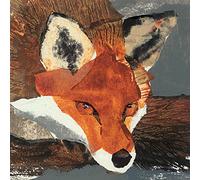 Art Group The Julia Burns Fox Stampa su Tela, Cotone, Multicolore, 30 x 30 x 1,3 cm