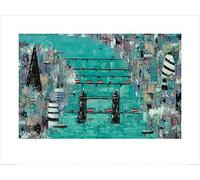 Art Group The Lee McCarthy (London Eye) - Stampa Artistica 60 x 80 cm, Carta, Multicolore, 60 x 80 x 1,3 cm