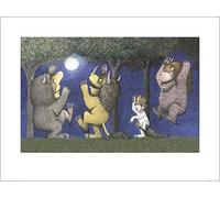 Art Group The Let the Wild Rumpus Start I Maurice Sendak - Stampa artistica multicolore, 60 x 80 x 1,3 cm