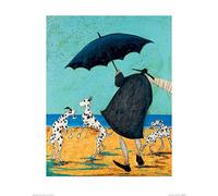Art Group The On Jack's Beach Sam Toft - Stampa artistica su carta, multicolore, 40 x 50 x 1,3 cm