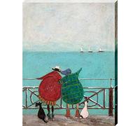 Art Group The Sam Toft We Saw Three Ships Come Sailing By stampa su tela, cotone, multicolore, 1,8 x 30 x 40 cm