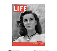 Art Group The Time (Life Cover-Elizabeth Taylor) Stampa Artistica, Carta, Multicolore, 40 x 50 x 1,3 cm