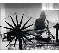 Art Group The Time Life Gandhi - Stampa su Tela, in Cotone, Multicolore, 1,8 x 30 x 40 cm