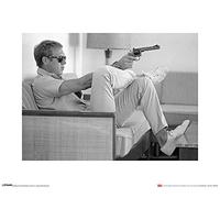 Art Group The Time Life (Steve McQueen-Takes Aim) - Stampa Artistica 40 x 50 cm, Carta, Multicolore, 40 x 50 x 1,3 cm