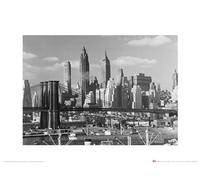 Art Group Time Life (Lower Manhattan Skyline 1948) -Stampa Artistica 30 x 40 cm, Carta, Multicolore, 30 x 40 x 1.3 cm