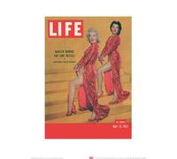 Art Group Time Life-Stampa Artistica con Copertina di Monroe e Russell, 30 x 40 cm, Carta, Multicolore, 30 x 40 x 1.3 cm