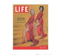 Art Group Time Life-Stampa Artistica con Copertina di Monroe e Russell, 40 x 50 cm, Carta, Multicolore, 40 x 50 x 1.3 cm
