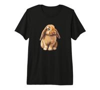 Art Illustration Mini Holland Lop Bunny Rabbit Lover Maglietta Premium