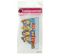 Art Impressions Girlfriends Cling Rubber Stamp-At The Movies