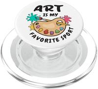 Art Is My Favorite - Tavolozza di pittura per pennelli sportivi PopSockets PopGrip per MagSafe