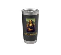 Art Is My Jam Camicia Monna Lisa Bicchiere termico in acciaio inox doppia parete