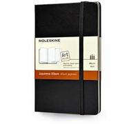 Art Japanese Album Moleskine pocket copertina rigida nero. Black