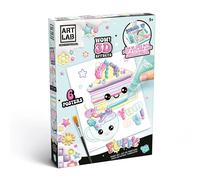 Art Lab Kit di Pittura soffice, Set di Pittura 3D, dai Vita ai Tuoi Disegni con la Vernice 3D! Ottimo Kit per artisti in Erba, pastelli, Rosa, Viola, Blu