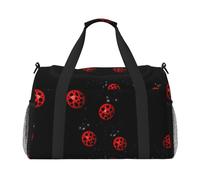 Art Ladybug Tracks Borsone da viaggio Weekend Bag Weekender Pernottamento Carry On Borsa a mano Allenamento Sport Ospedale