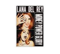 Art Lana - Poster musicale musicale di Del Rey, per stanza, decorazione artistica da parete per camera da letto, 50 x 75 cm