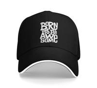 Art Letter Stampato Sun Baseball cap Primavera Donne Uomini Nati per Essere Stupendo Design Trucker Cappello all'Ingrosso Moda KPOP Rock Caps