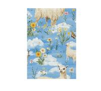 Art Llama Blue Sky bandiere di preghiera all'aperto banner di Halloween per la decorazione del giardino 28x40 doppia faccia