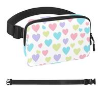 Art Love-1601 Marsupio da uomo e donna, marsupio con tracolla regolabile, borsa a tracolla alla moda per viaggi all'aperto, corsa, escursionismo, multicolore, 4 x 23 x 15 cm
