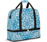 Art Mandalas Borsone da viaggio per donne e uomini, borse per la notte per il fine settimana, pieghevole, separato dal bagnato, 47 l, borsa tote per sport, palestra, yoga, Colore, 47 L, Organizer per