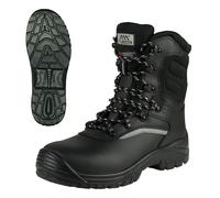 ART.MAS Glocker Defence S3S SR FO - Stivali da lavoro invernali 3M Thinsulate, impermeabili, antiscivolo, con protezione delle dita e protezione antiperforazione, caldi