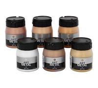 Art Metal Paint, colori assortiti, 6 x 250 ml