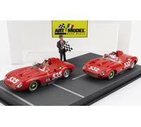 ART-MODEL 1/43 FERRARI SET 2X 315S SPIDER TARUFFI MILLE MIGLIA 1957 MODELLINO
