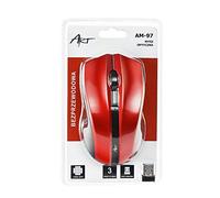 Art - Mouse Wireless Optical Wireless USB AM-97 - Rosso