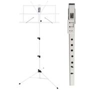 ART noise ReCorder - Flauto dolce digitale acustico, bianco + leggio Keepdrum