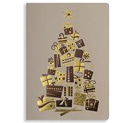 Art Nuvo Biglietti di Natale esclusivi NR 14, set di 10 biglietti uguali, 120 x 170 mm, dorati e premiati, realizzati in carta per gioielli e carta colorata con inserti e buste