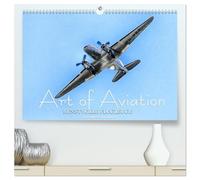 Art of Aviation - Kunstvolle Flugzeuge (hochwertiger Premium Wandkalender 2026 DIN A2 quer), Kunstdruck in Hochglanz: Ikonen der Luftfahrt künstlerisch aufbereitet