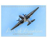 Art of Aviation - Kunstvolle Flugzeuge (Tischkalender 2026 DIN A5 quer), CALVENDO Monatskalender: Ikonen der Luftfahrt künstlerisch aufbereitet