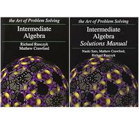 Art of Problem Solving Series Intermediate Algebra 2-Book Bundle Set (Textbook & Solutions Manual)