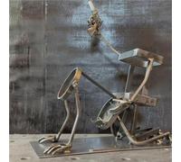 Art Ornamento Scultura Figurina - Home Decoration Scultura, Interessante Portabottiglie In Metallo Per Vino, Ornamenti Decorativi Per Armadietti Per Vino, Espositore Per Bevande Alla Birra(Gray)