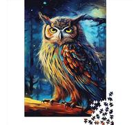 Art Owl Animals Jigsaw Puzzle Impossibili 1000 Pezzi Decorazione Per La Casa. Giochi Rilassamento E Intelligence Per Adulti E Ragazzi Da 14 Anni 1000pcs (75x50cm)