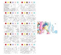 Art Pad Pannelli di pittura Libro di pittura con carte ad acquerello prestampate incoraggia la creatività e il riconoscimento del colore nei libri da disegno dei bambini Sviluppo della creatività