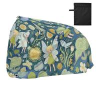 Art Painting Blue Flower Elf Copertura Della Bici Impermeabile con Fori di Blocco Anti Polvere Pioggia Neve UV Storage Esercizio Bike Copertura Adatto per la maggior parte dei funda para