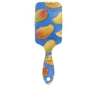 Art Painting Blue Fruit Fruit antistatico cuoio capelluto massaggiatore crescita dei capelli Progettato cuoio capelluto massaggiatore spazzola per la crescita dei capelli con manico ergonomico cepillo