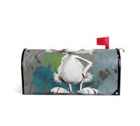 Art Painting Cartoon Rabbit Decorativo casella di posta copre per l'estate unico st patrick mailbox copre dimensioni standard copertura para buzon