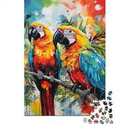 Art Parrot Animal Puzzle Impossible 1000Pcs Decorazione Per La Casa. Rilassamento E Intelligence Per Adulti E Bambini Da 12 Anni 1000pcs (38x26cm)