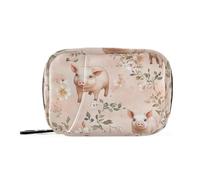 Art Pet Pig - Sacchetti per medicinali in oro rosa con scomparti staccabili, organizer portatile per pillole 2 volte al giorno per borsa